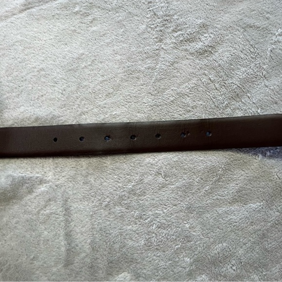 Perry Ellis Black & Brown Reversible Bonded Leather Unisex Belt - Picture 9 of 11